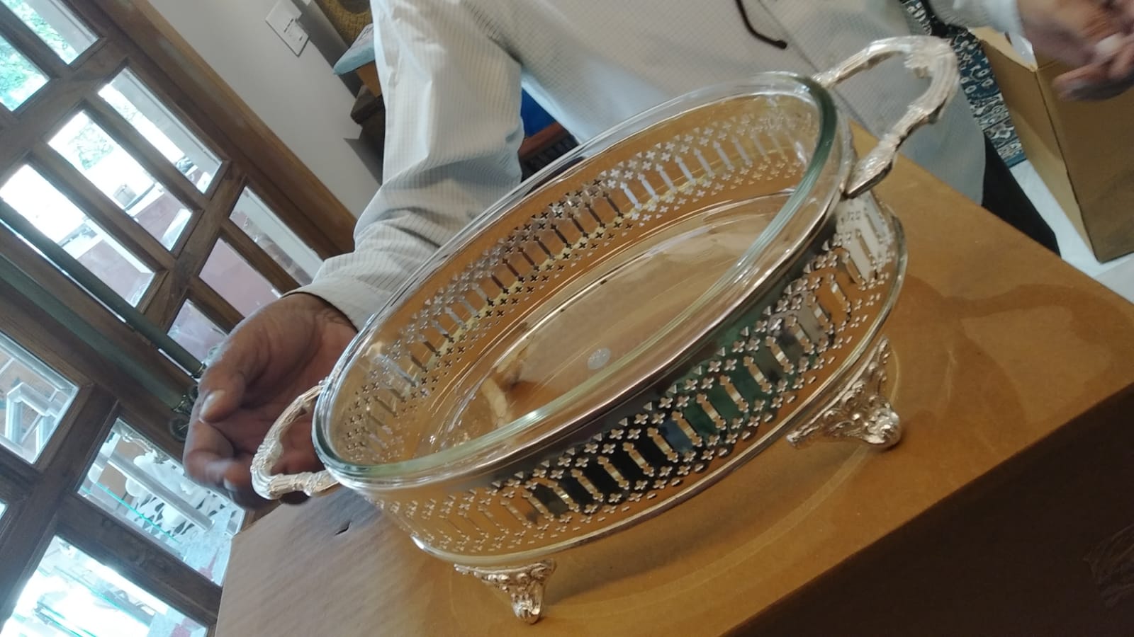Dish Bowl Oval Stand 4819