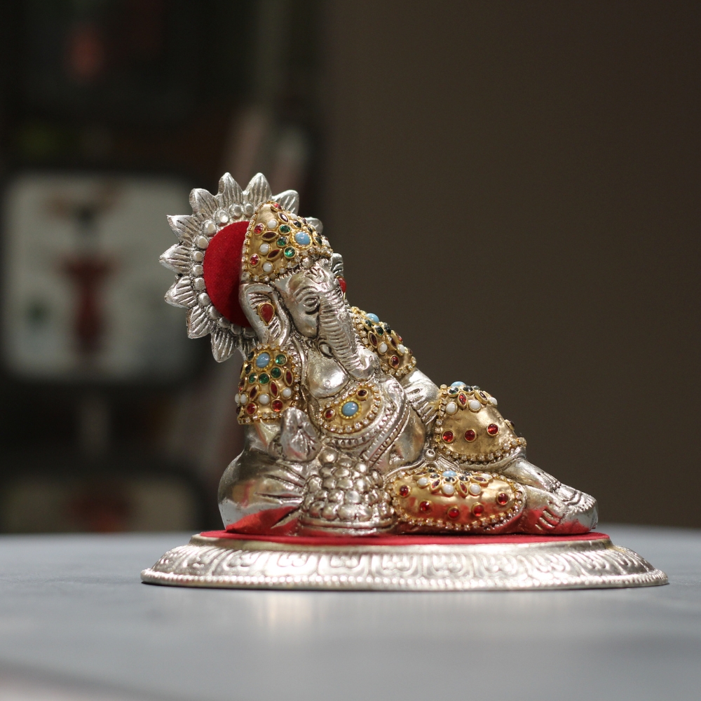 Lete Ganesh Golden Work - 4