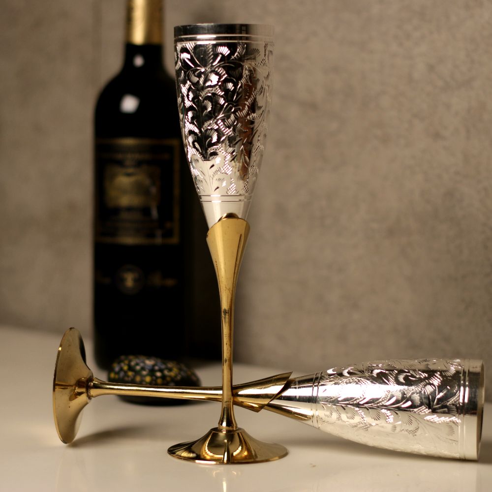 Wine Glass Naperi Set Of 2 - 4