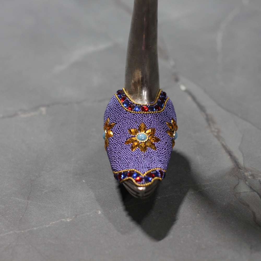 Sarus Bird Purple Work - 5