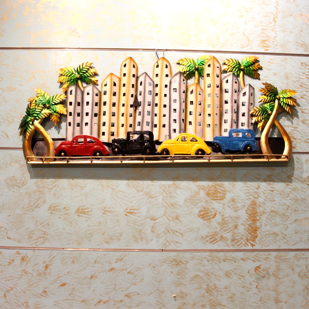 Iron Wall Decor City Car