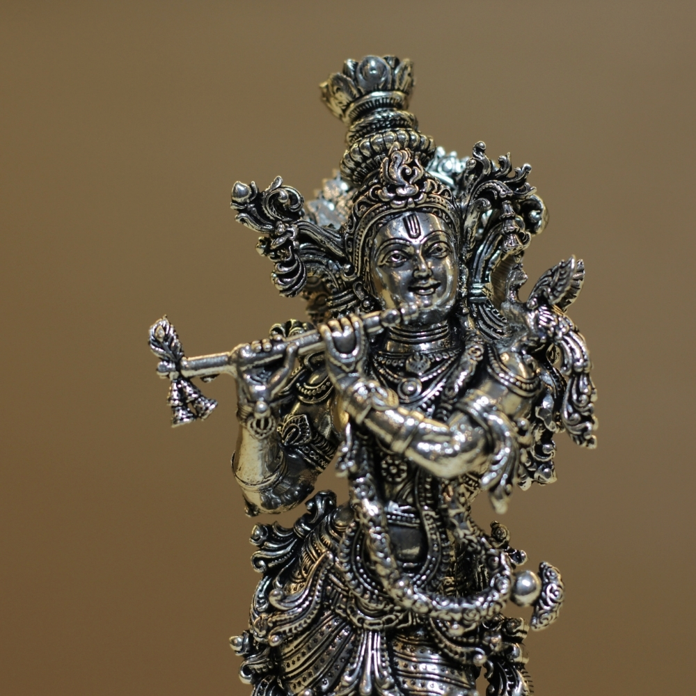 Brass Standing Krishna - 3