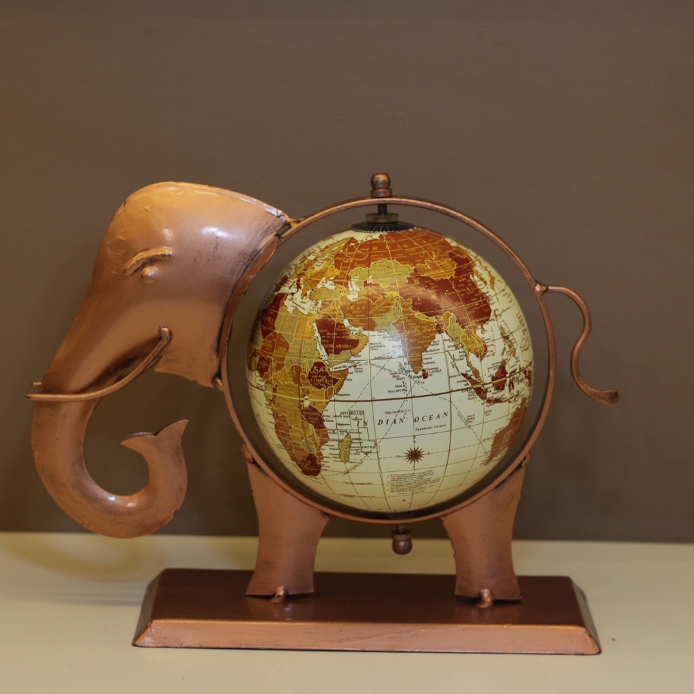 NTD196 Iron Elephant Globe Copper