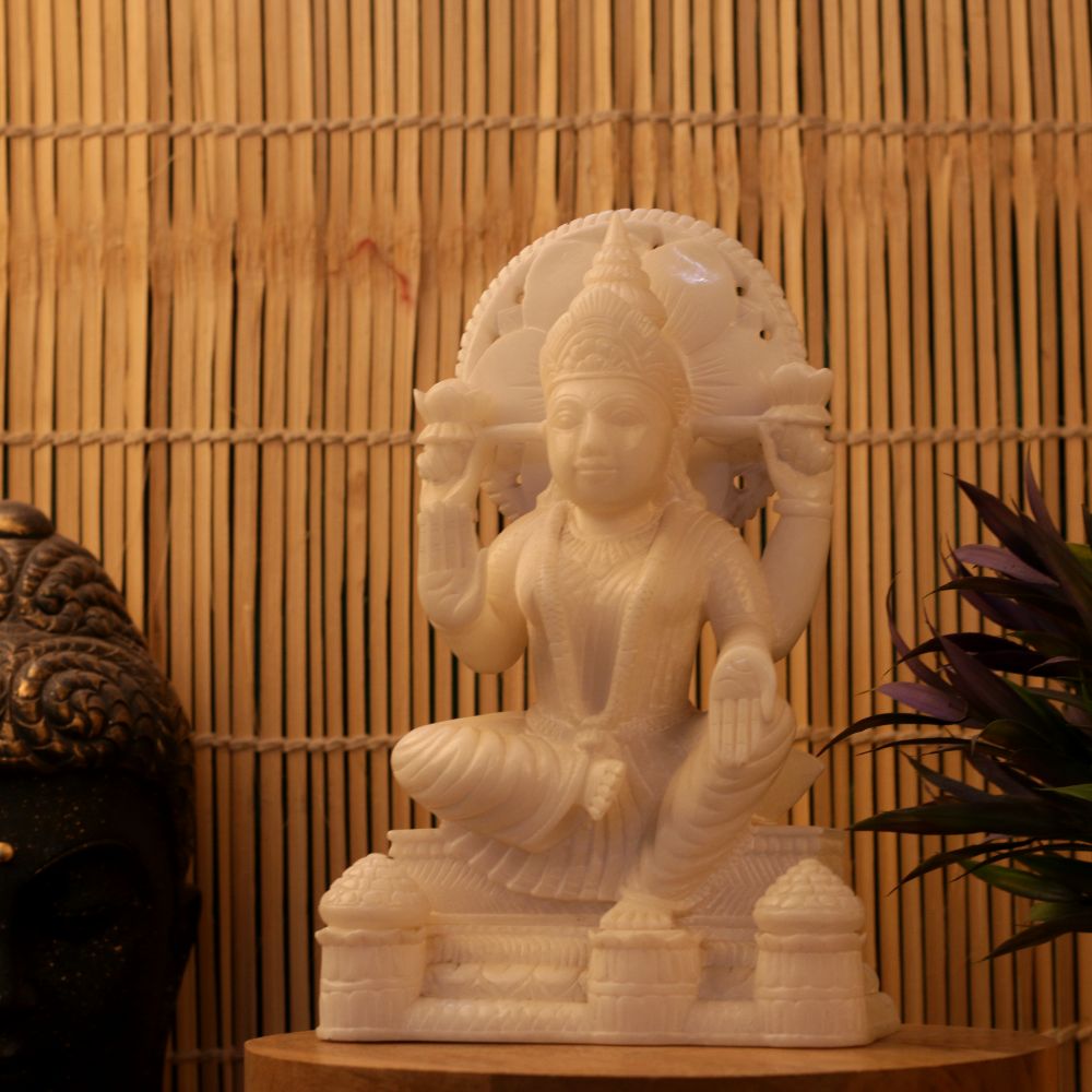 MARBLE LAXMI MATA 10 INCH - 3