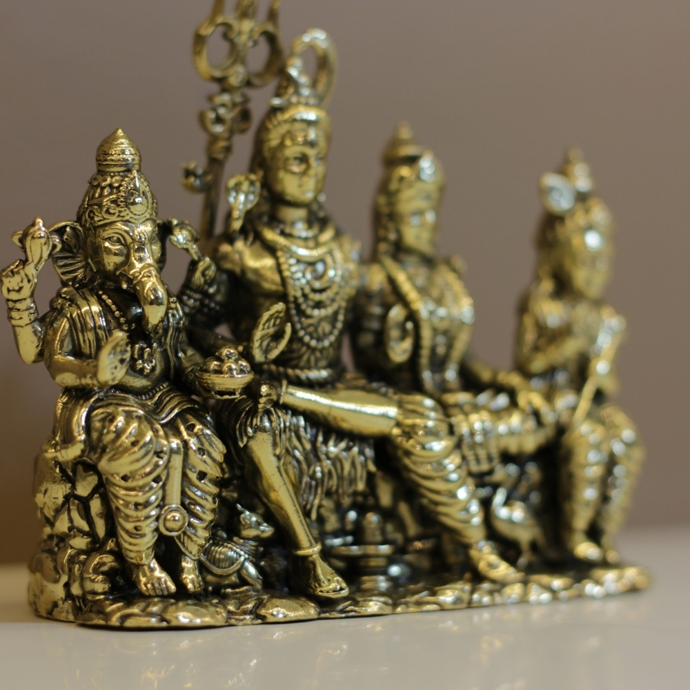 Brass Shiv Parivar Antique - 5