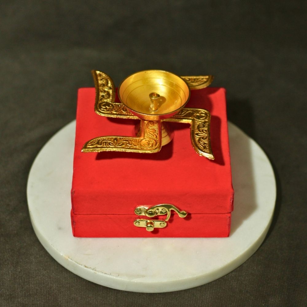Swastik Diya With Box