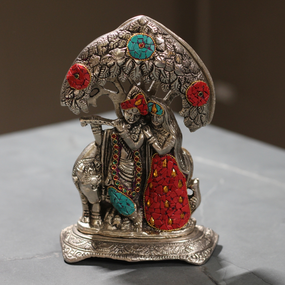 Radha Krishna Tree Stone Work - 4