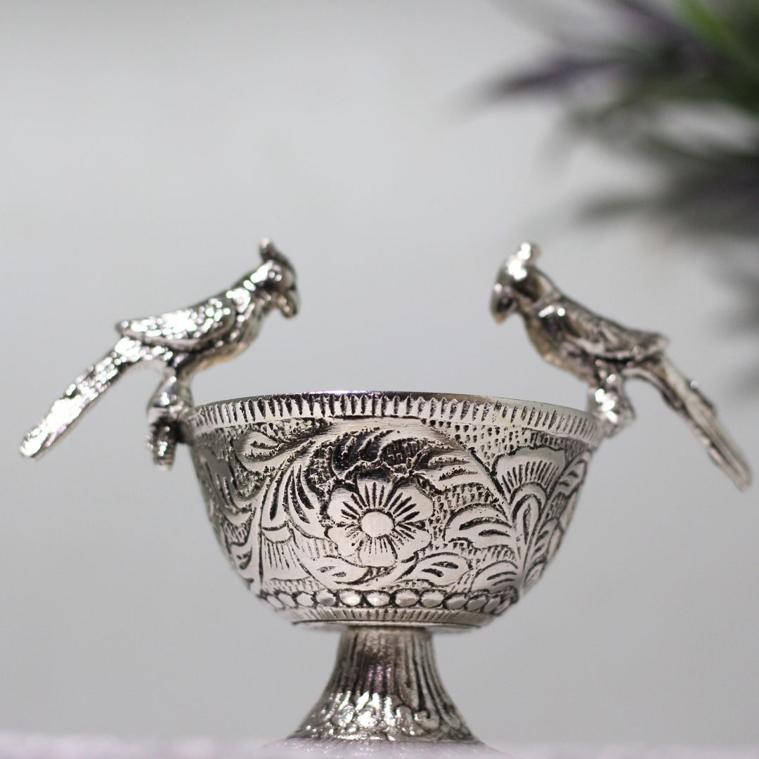 Metal Parrot Bowl - 4