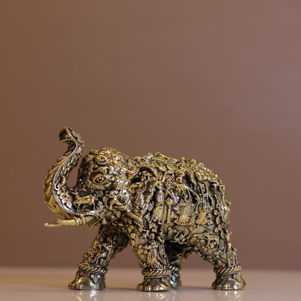 Brass Elephant God Figure 2.5 - 4