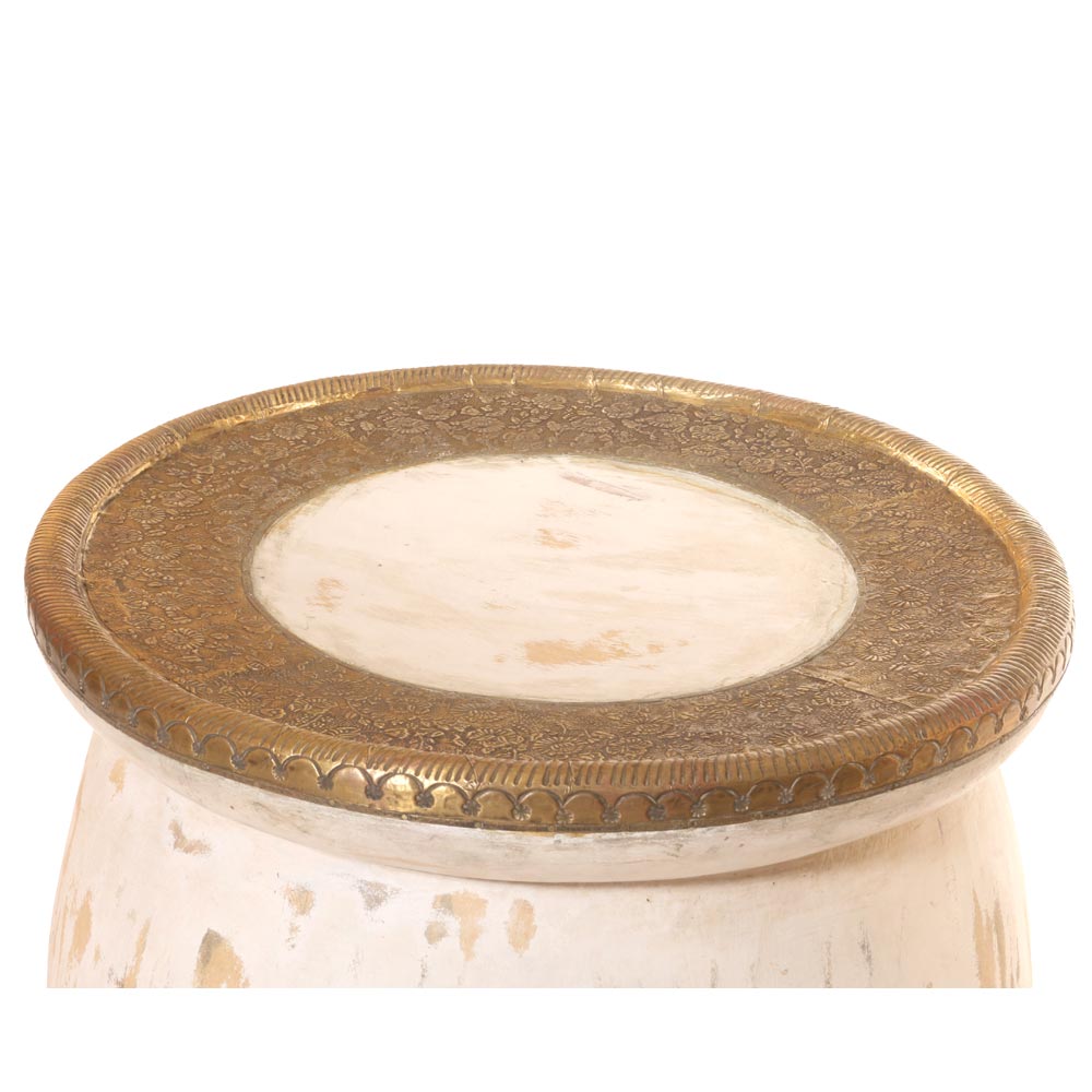 BARREL STYLE SIDE STOOL/TABLE - 4