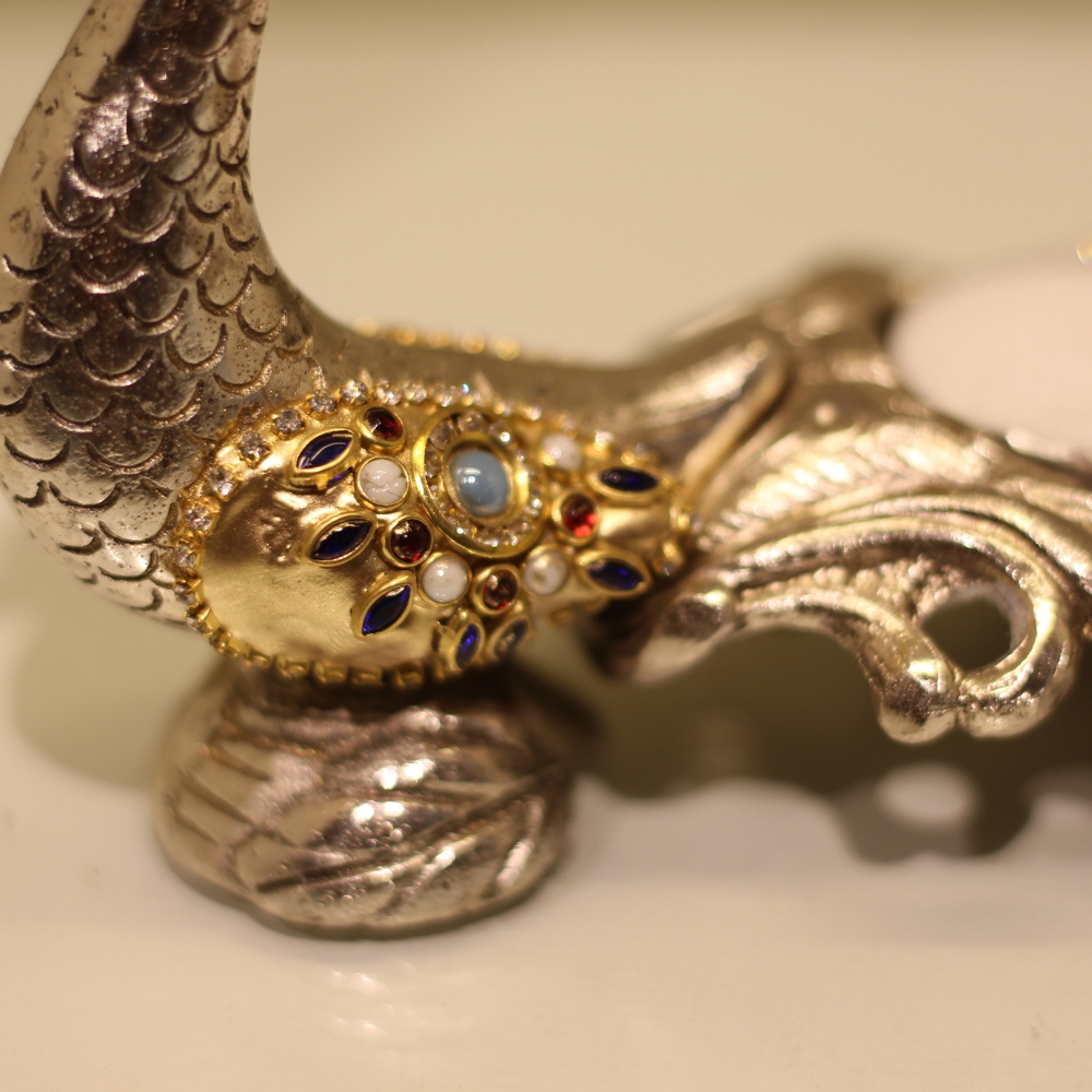 Peacock Candle Single Golden WORK - 3
