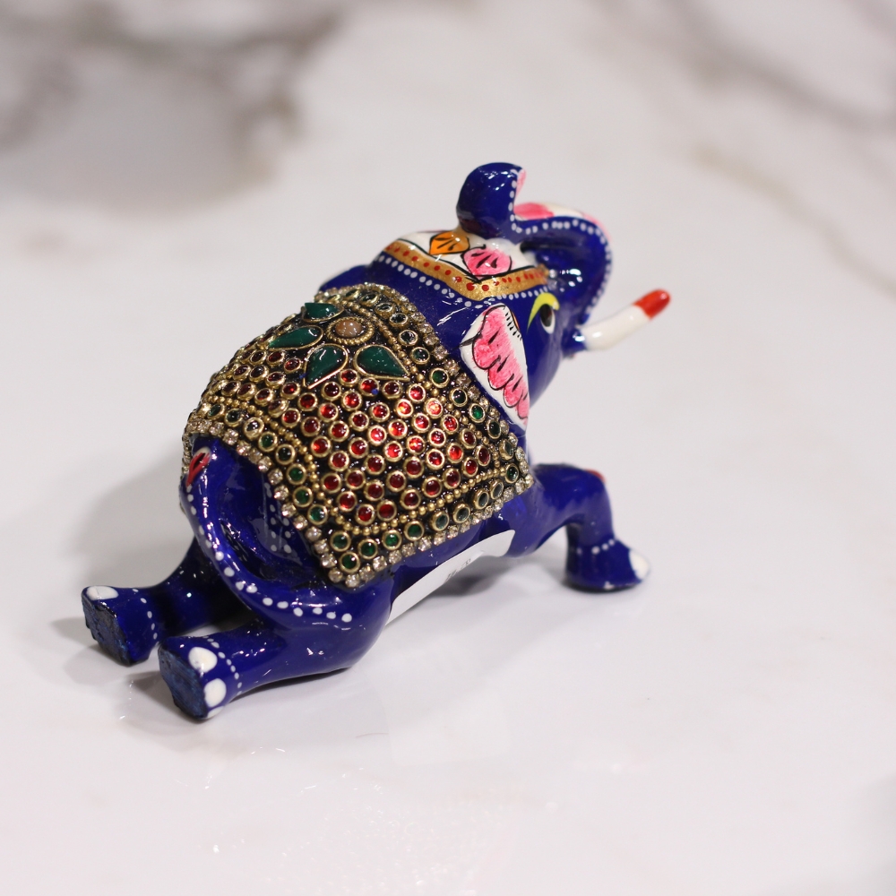 Sitting Elephant Carpet Stone 3'' - 5