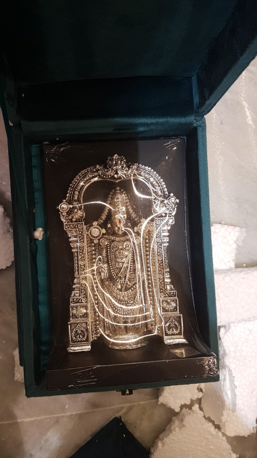 Tirupati Balaji 7''Clad Silver W/b