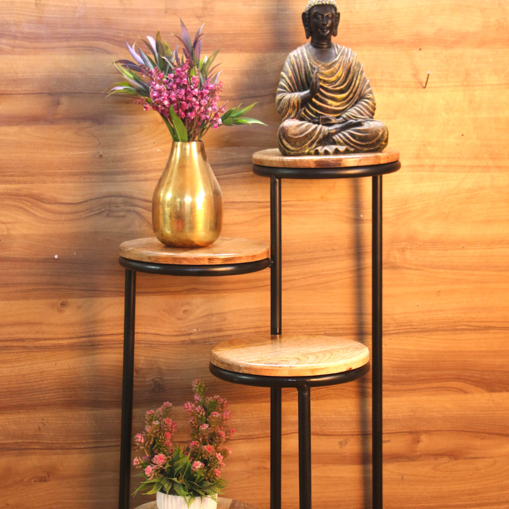4 Tier Iron Planter Stand