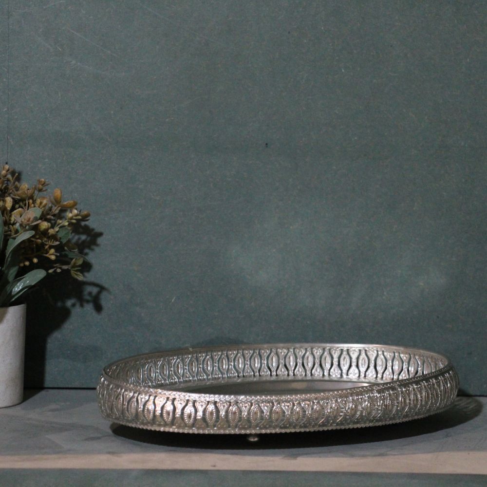 Oval Plate Silver 12'' - 3