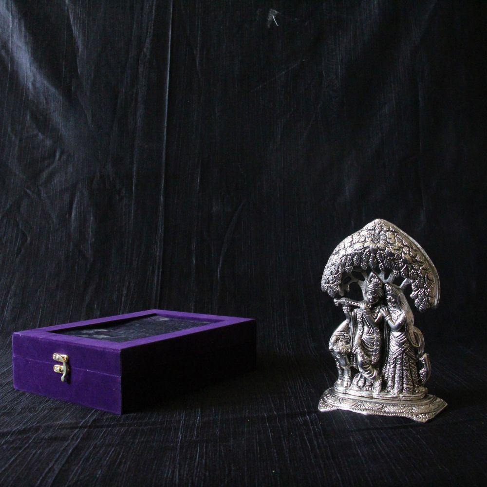 Metal Radha Krishna Tree. - 4