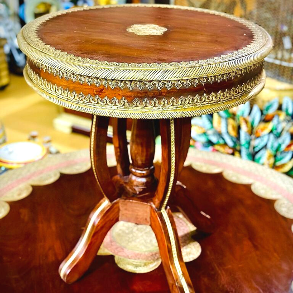 Wd Table Brass Ftd