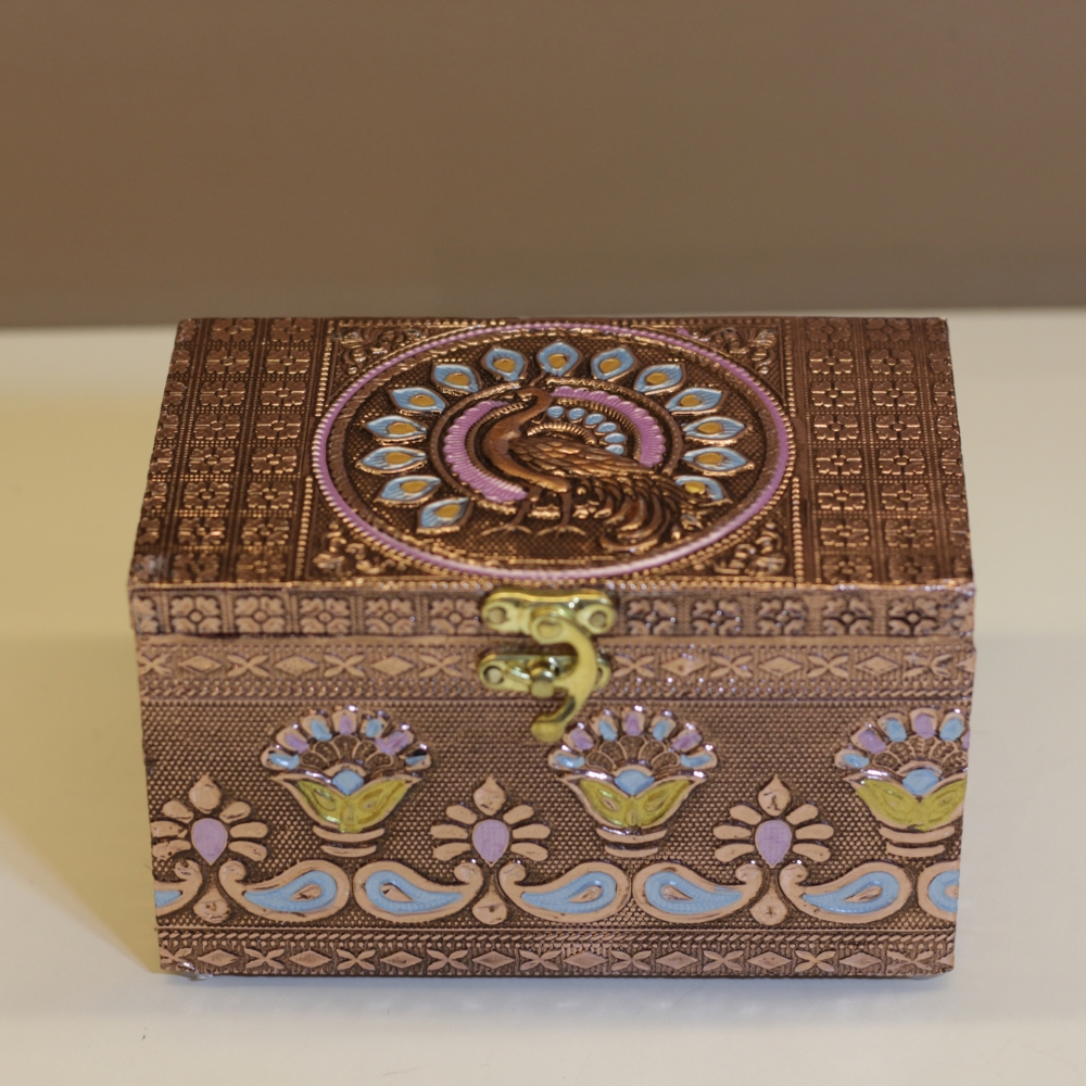 2 Jar Dryfruit Box Copper set