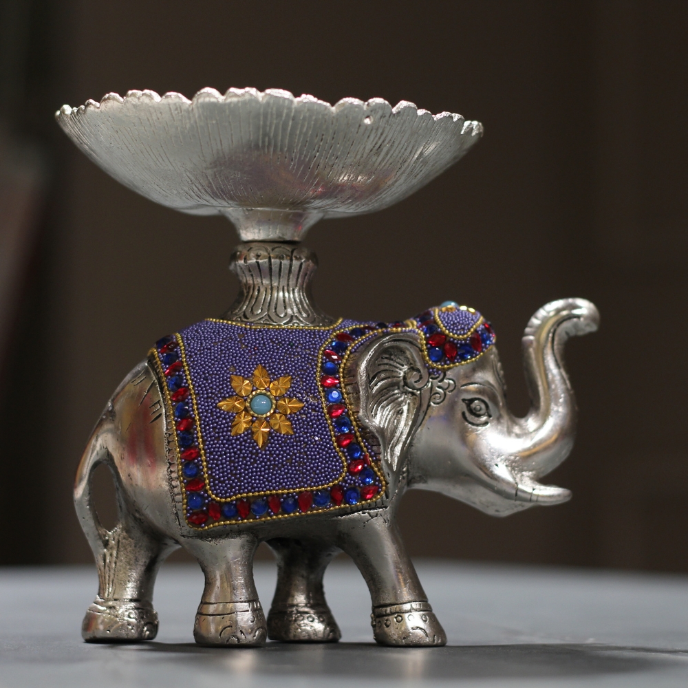Elephant Bowl Purple Work - 4