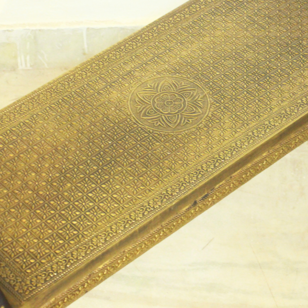 Brass Elephant Bench Big - 4