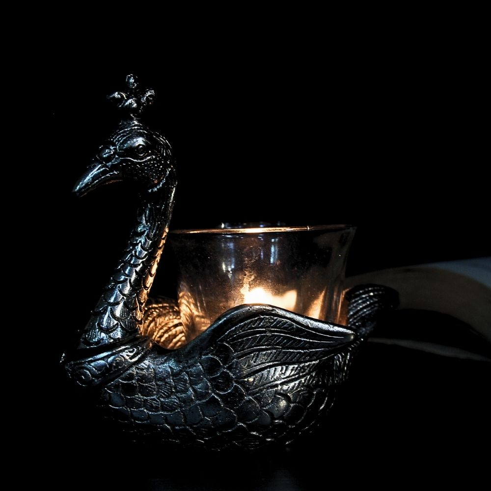 Metal Peacock Tea light - 5