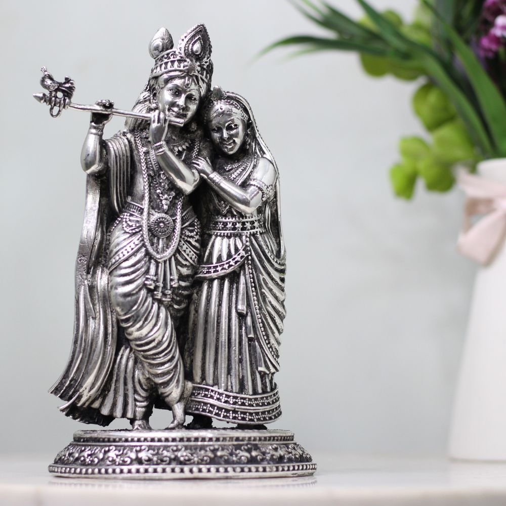 Brass Radha Krishna 8 Inch