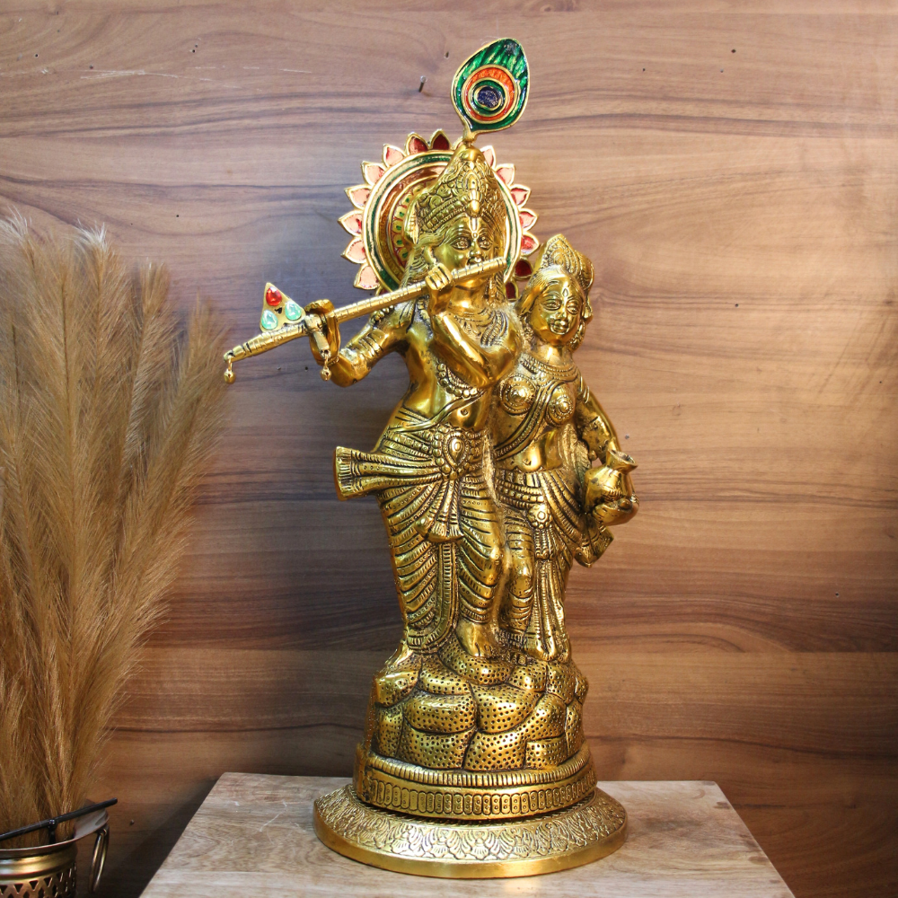 Metal Radha Krishna Big
