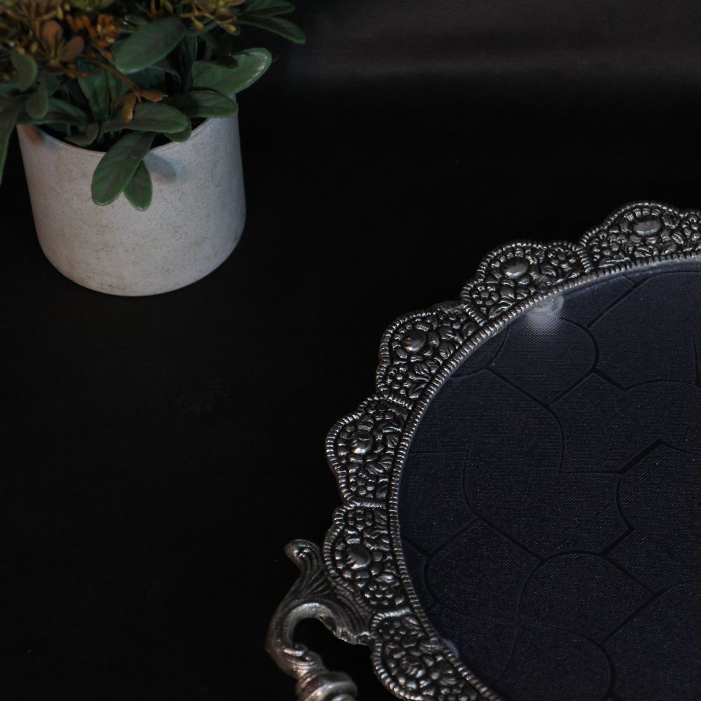 Metal Round Tray (Fibre) - 3