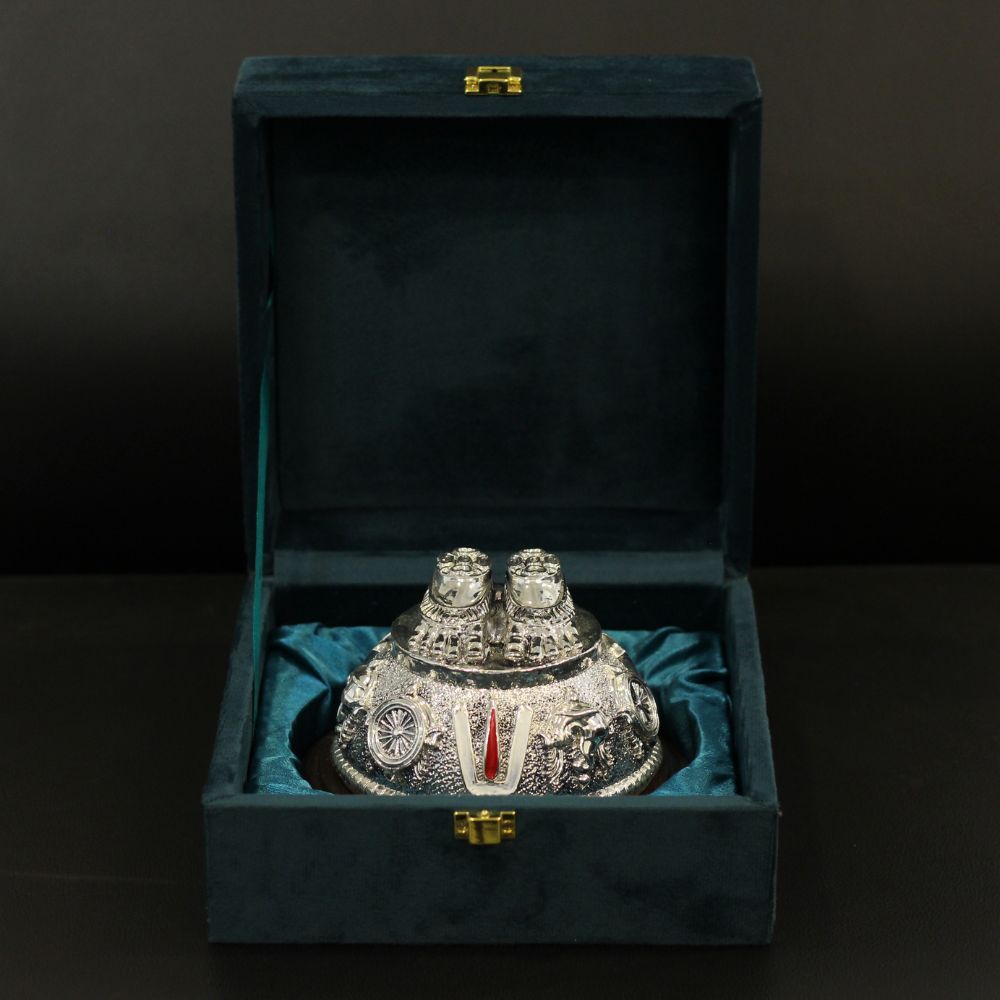 Charan Paduka Silver w/box - 6