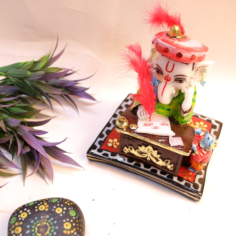 100005 Resin Munim Ganesh Ji - 5