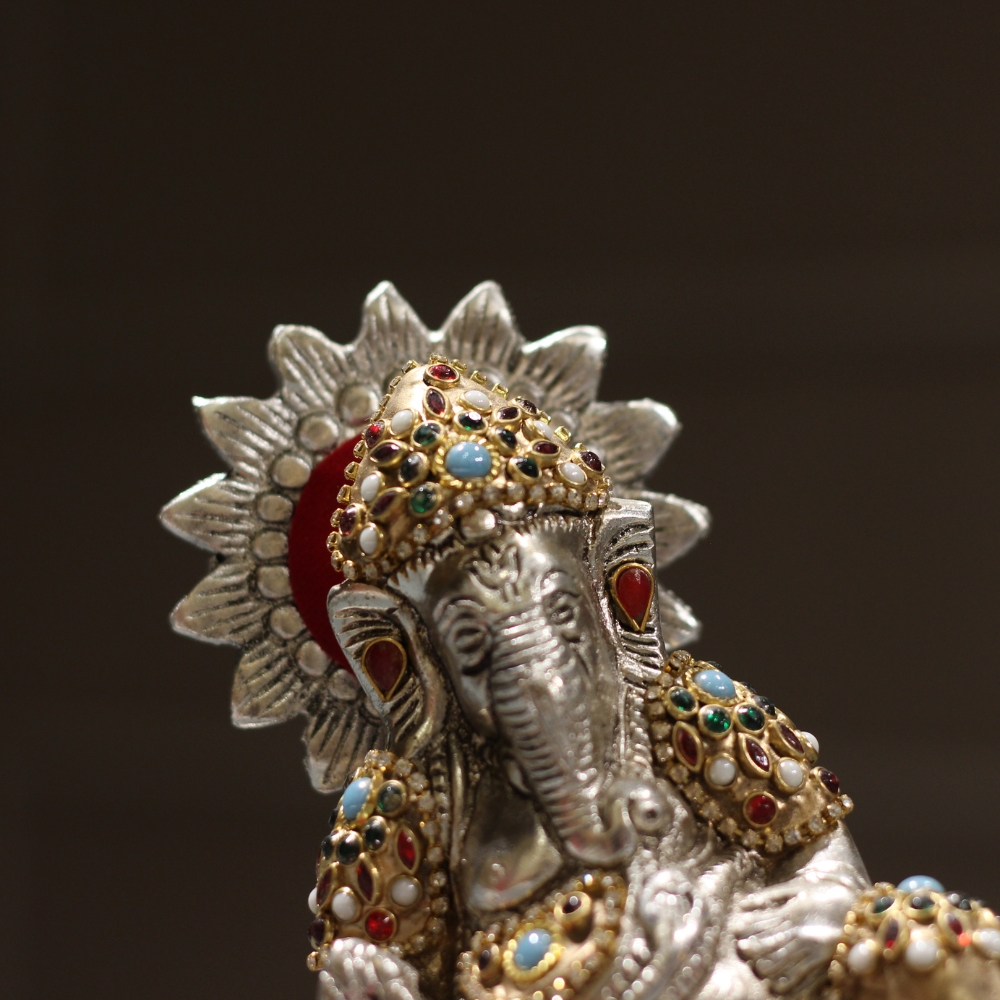 Lete Ganesh Golden Work - 3