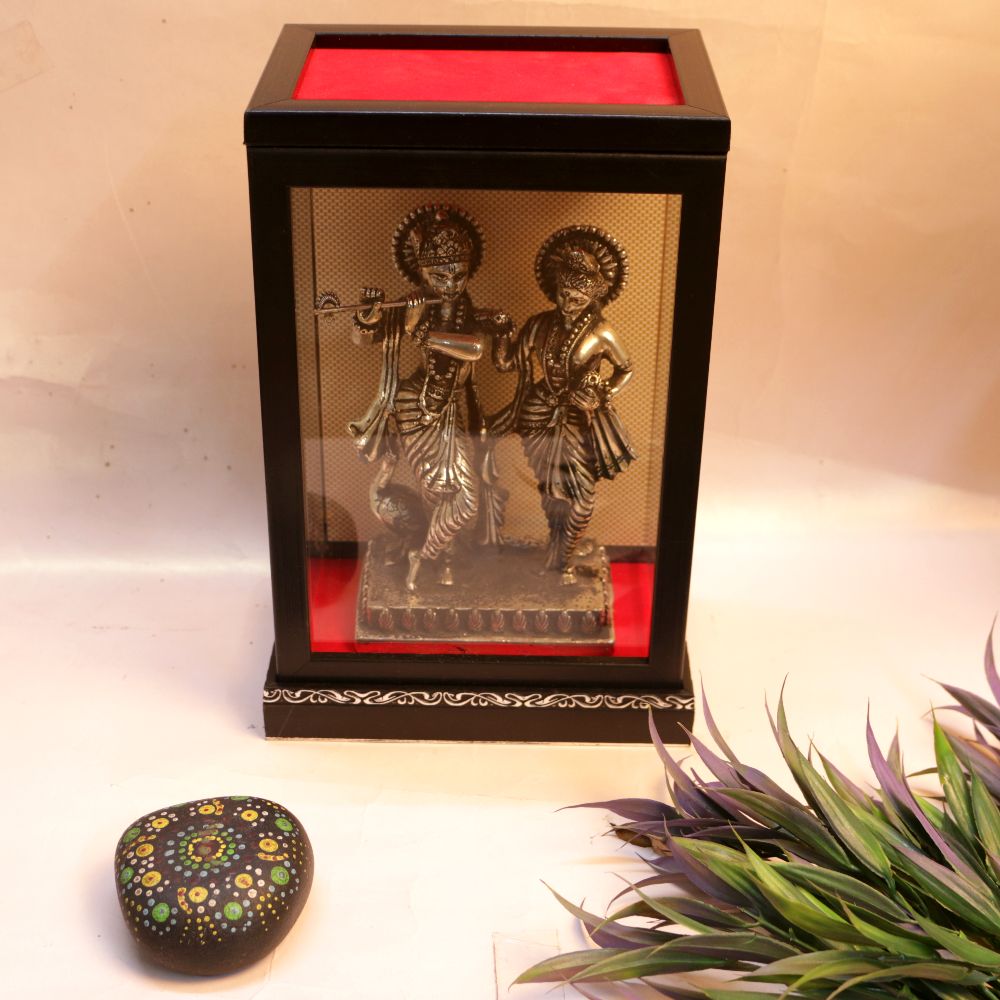 METAL RADHA KRISHAN 10X7 FRAME BOX - 4