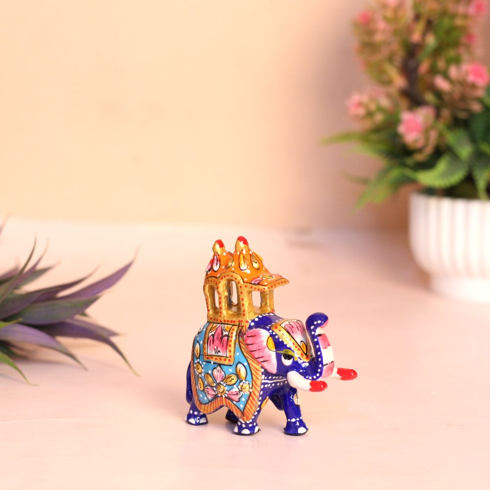 Metal Ambabari Elephant 3'' - 4