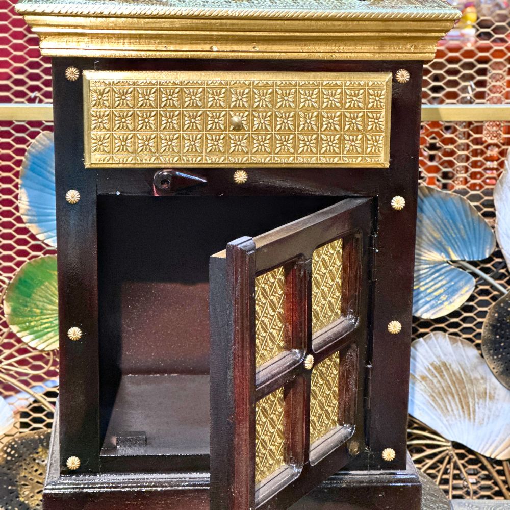 Brass Bed Side Almari 18x12x24