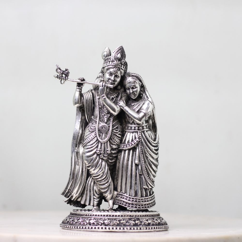Brass Radha Krishna 8 Inch - 4