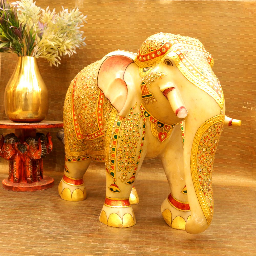 MARBLE ELEPHANT LARGE - 3