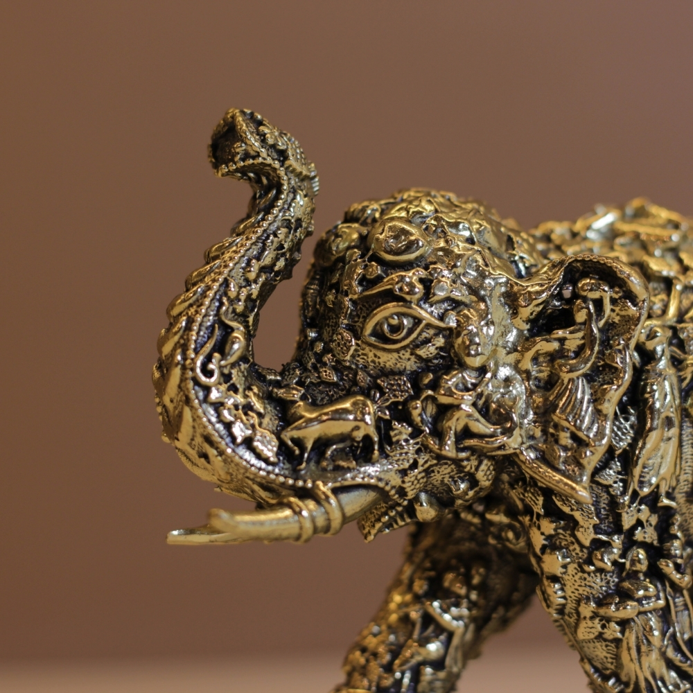 Brass Elephant God Figure 2.5 - 3