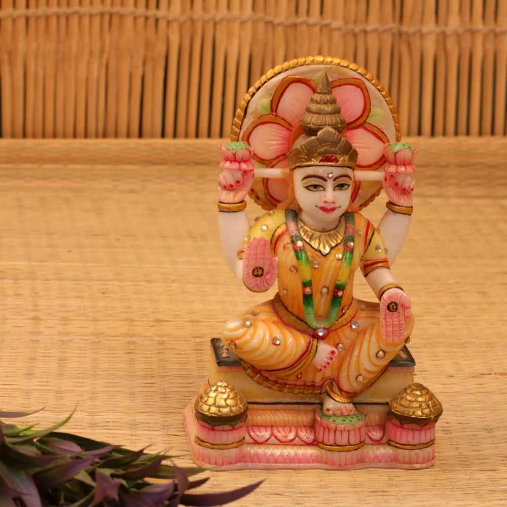 MARBLE COLORFULL LAXMI JI