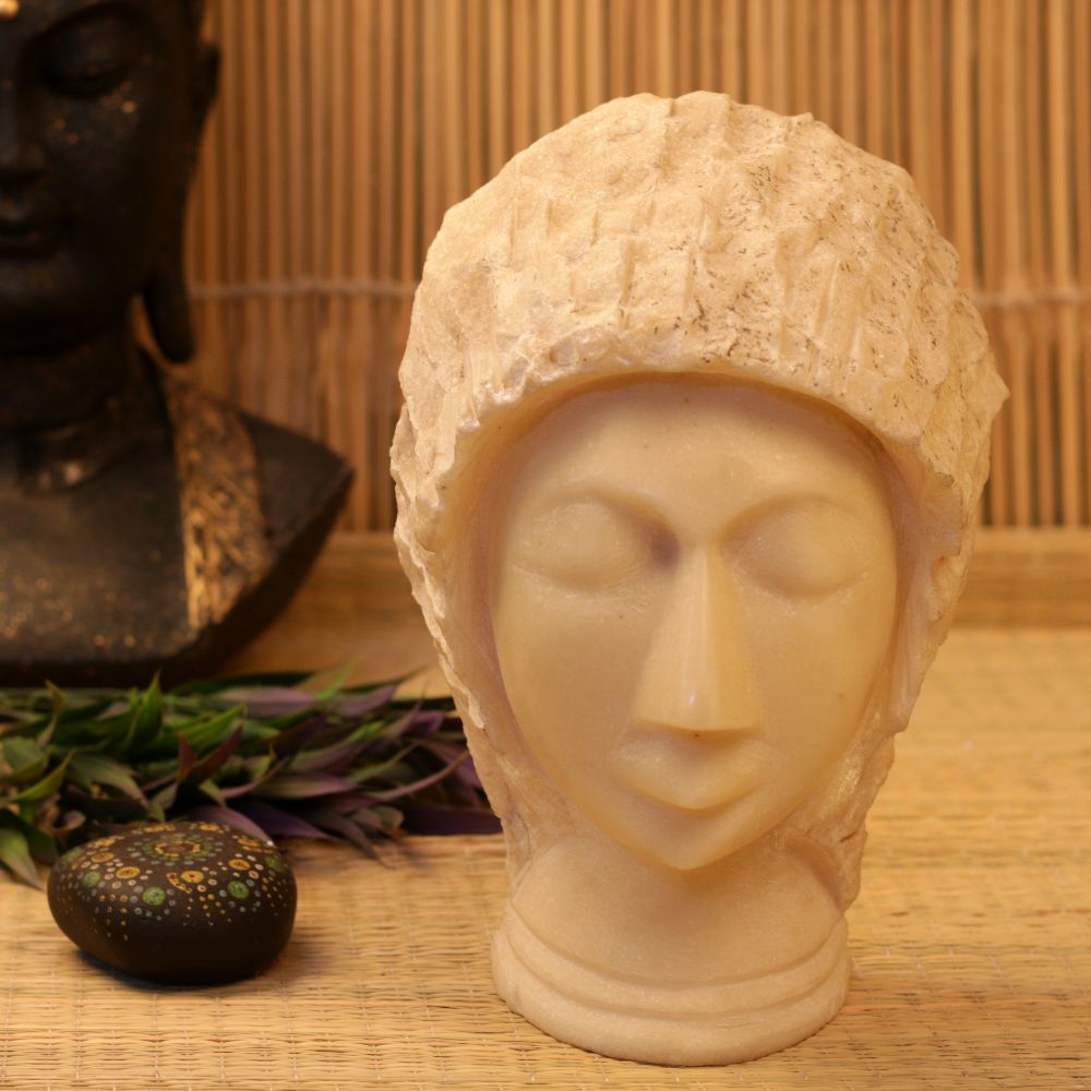 MARBLE HANDCRAFTED LADY FACE 10
