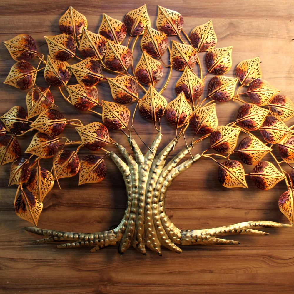 Iron Wall Decor Peepal Tree - 4