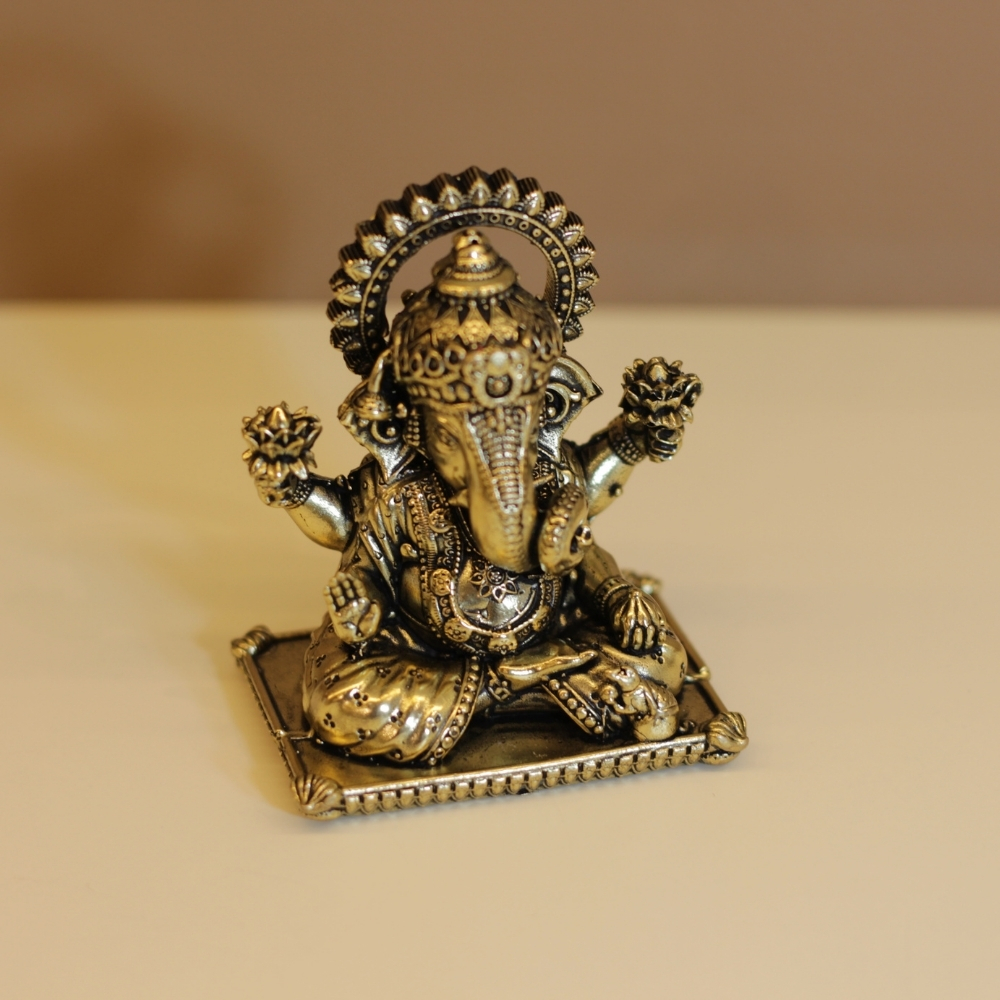 Brass Ganesh Med - 3