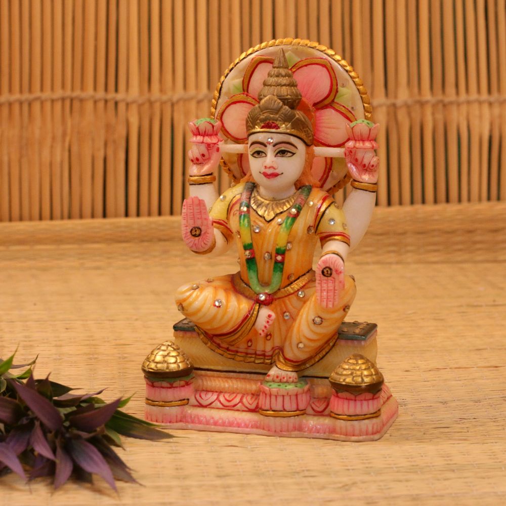 MARBLE COLORFULL LAXMI JI
