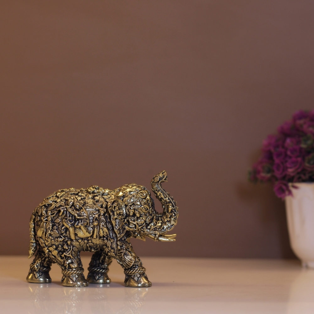 Brass Elephant God Figure 2.5 - 5