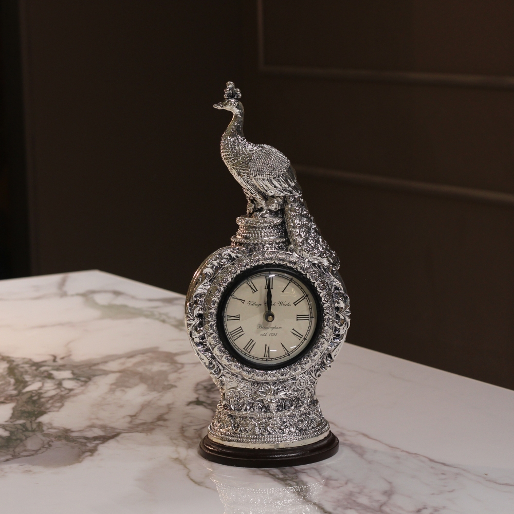 Single Peacock Clock - 4