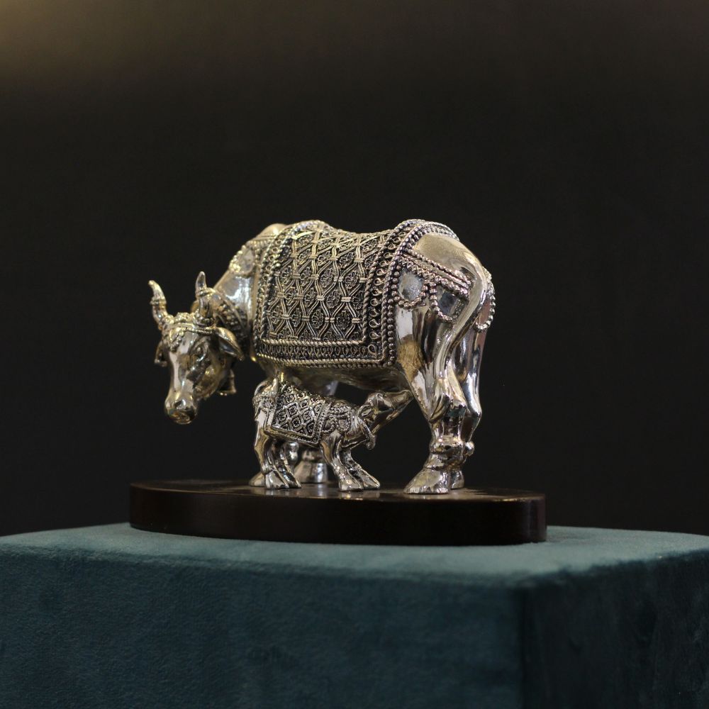 Cow Clad With Silver W/box - 5