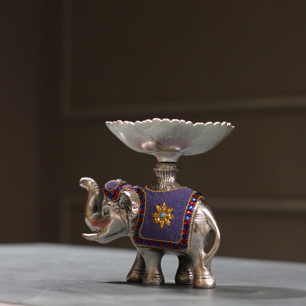 Elephant Bowl Purple Work