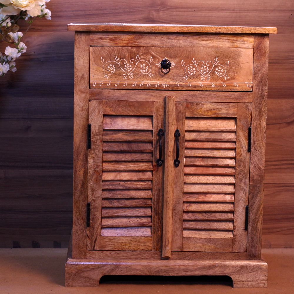 Wooden 1 Drawer Chest Ptd