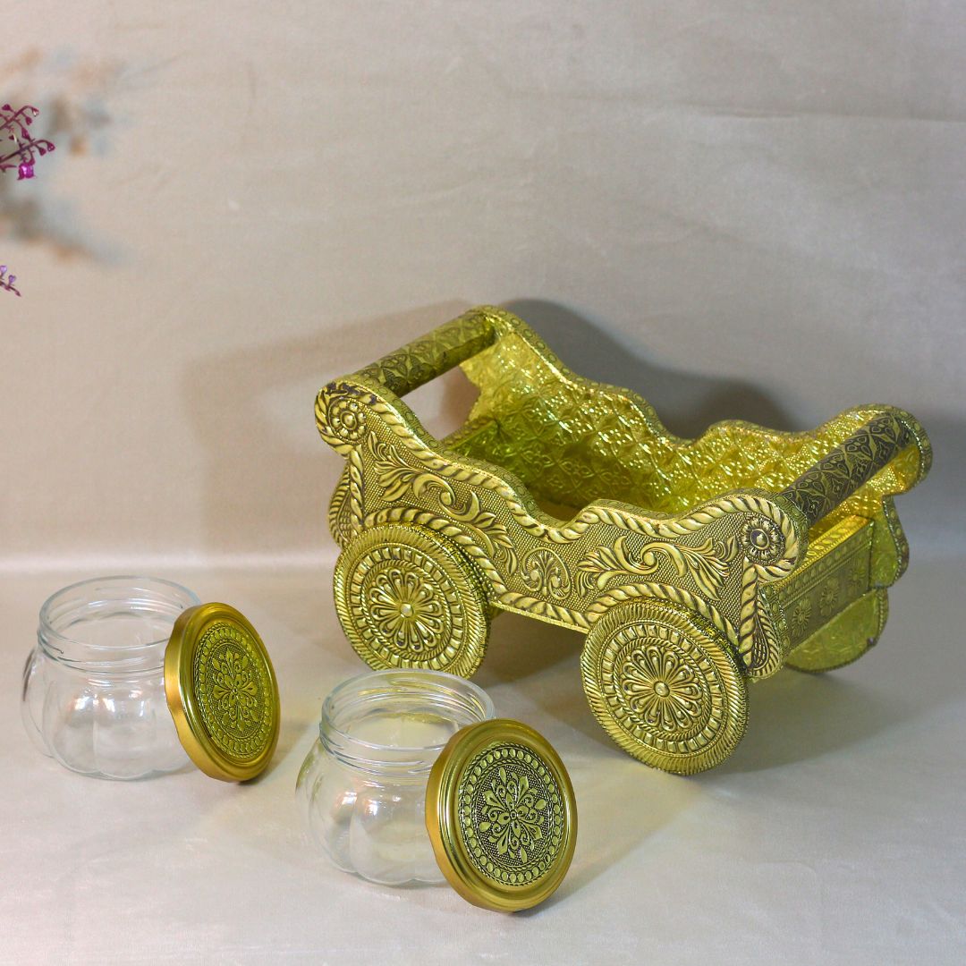 2 Jar Dryfruit Box Trolly - 5