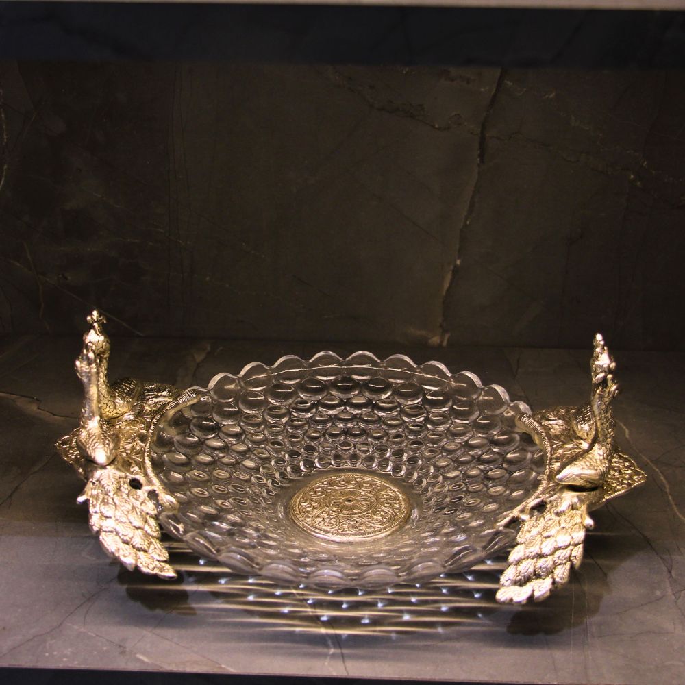 Glass Bowl 4 Peacock - 7