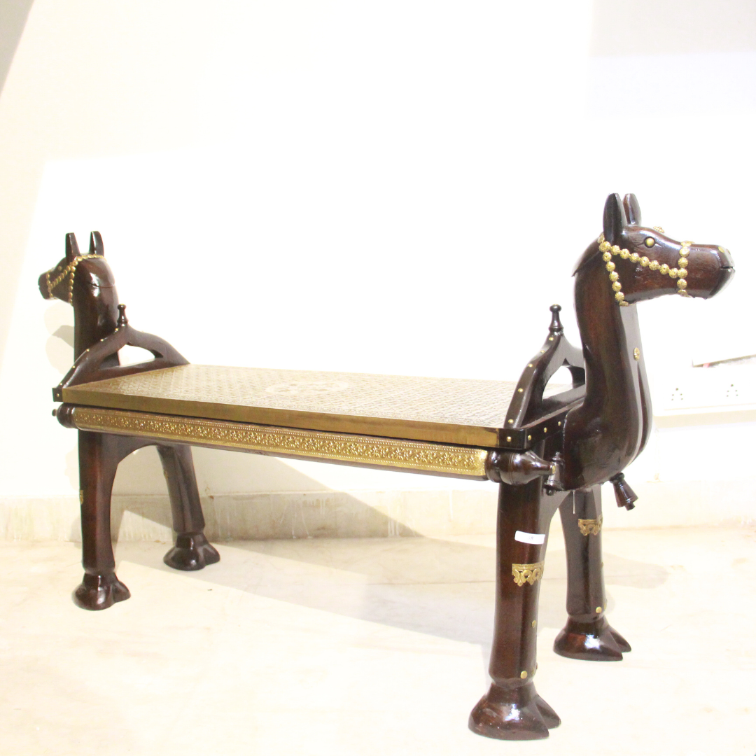 Brass Camel Bench Big - 3